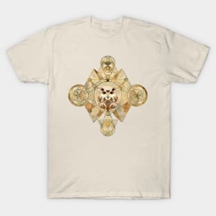 Owl in Sacred Geometry Ornament T-Shirt